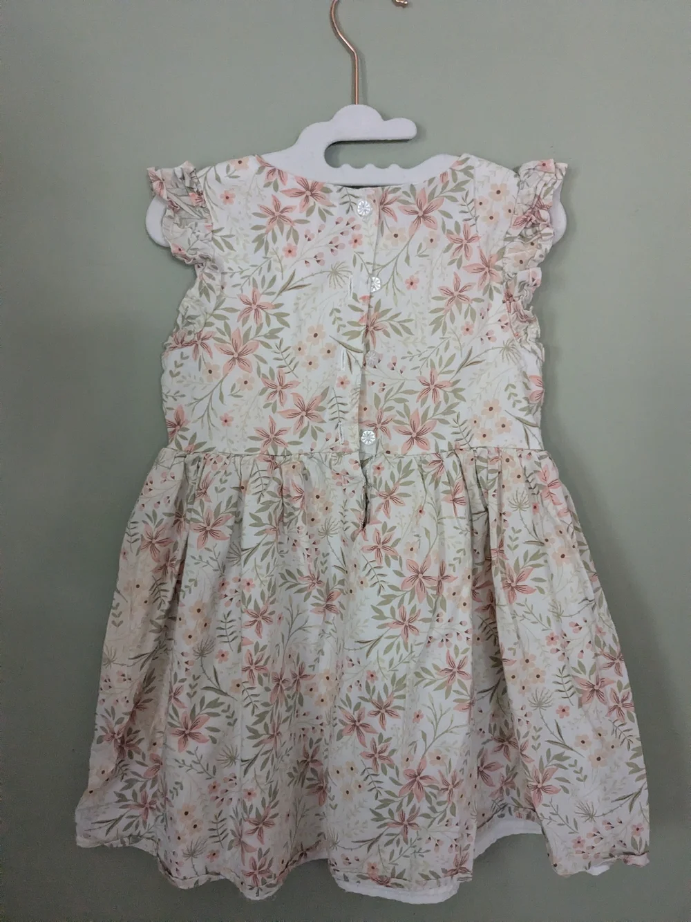 ⭐$7 WHEN BUNDLED⭐Catherine Malandrino Floral Cotton Dress in Pink & Green